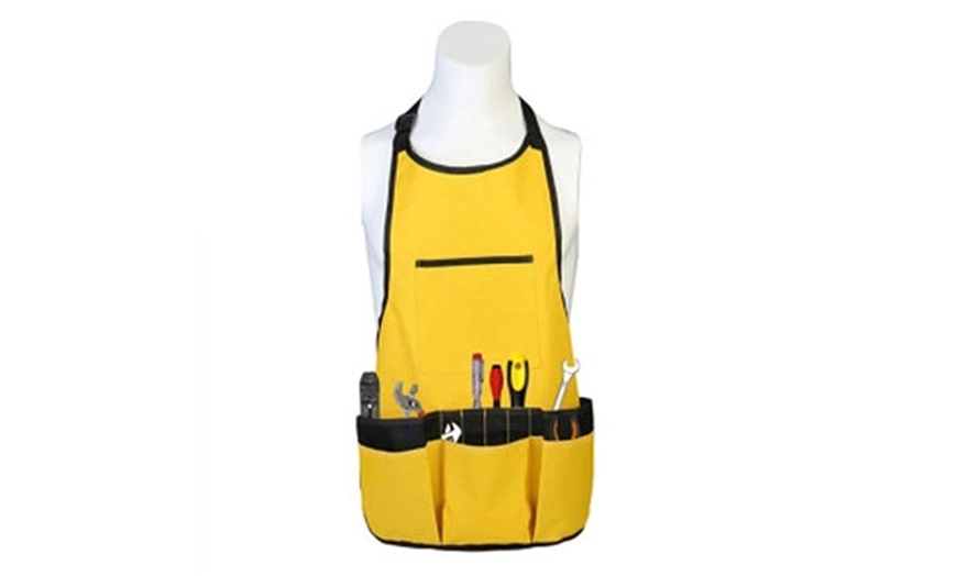 Image 1: Multi-Pocket Tool Apron