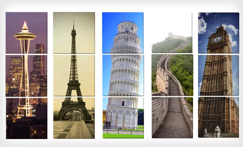 $99 for a Gallery-Wrapped Canvas Landmark Triptych ($438 List Price). 15 Options Available. Free Shipping and Returns. - Second Medium