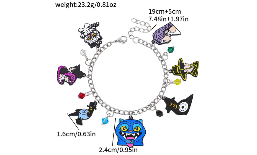 Image 11: KPop Demon Hunter Themed Necklace and Bracelet Set – 5 Pieces