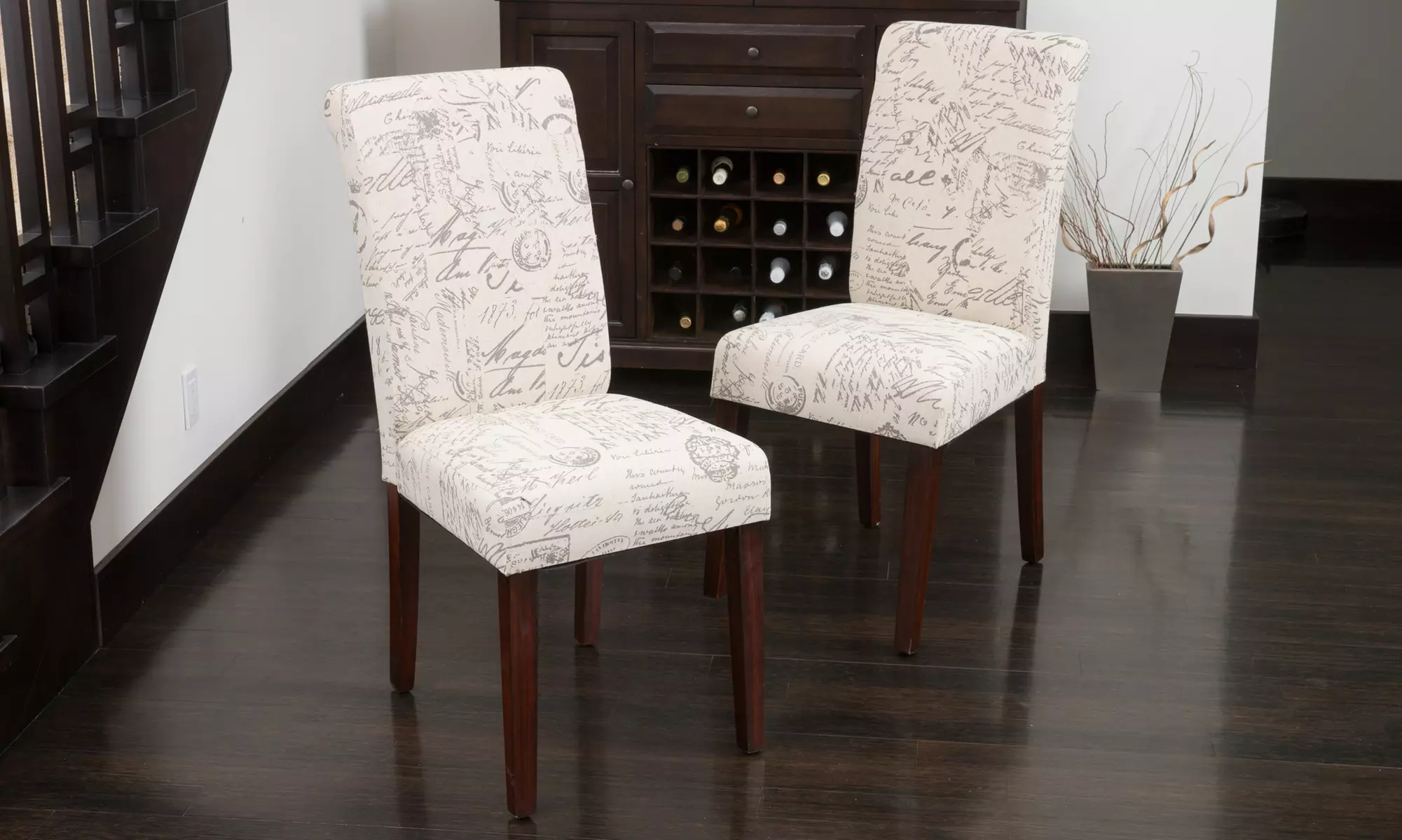 Cosette French Script Dining Chair (Set of 2) - Primary Image