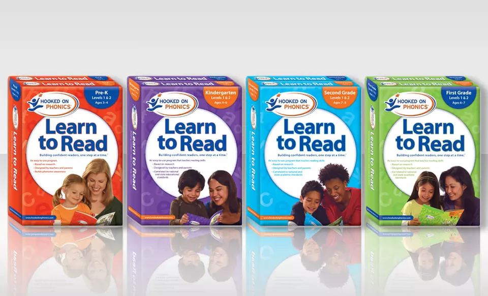 Hooked on Phonics Learn to Read for Pre-K, Kindergarten, 1st Grade, or 2nd Grade (Up to 41% Off). Free Shipping. - Primary Image