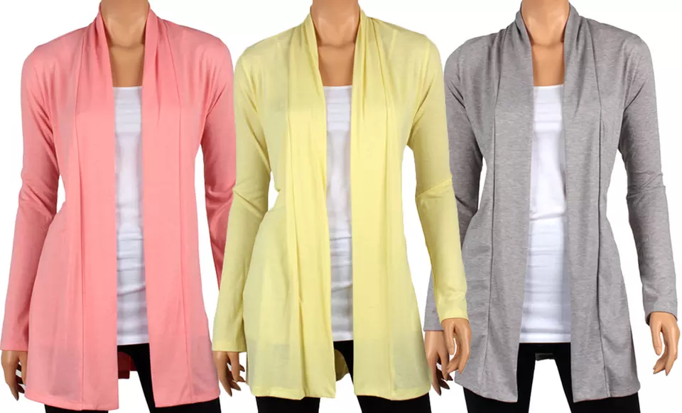 Women's Draped Spring Cardigans. Multiple Colors Available. Free Returns. - Primary Image