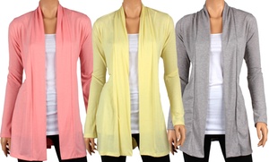 Women's Draped Spring Cardigans