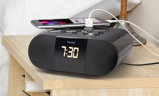 VARO Rapid-Charging Bluetooth Dual Alarm Clock and Speaker