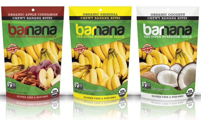 Barnana Chewy Banana Bites 12pk. | Groupon Goods