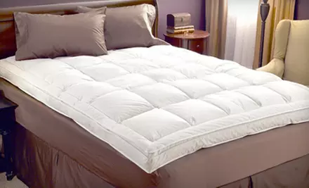 European Legacy Down on Top Feather Bed. Shipping Included (Up to 67% Off). Five Sizes Available.  - Primary Image
