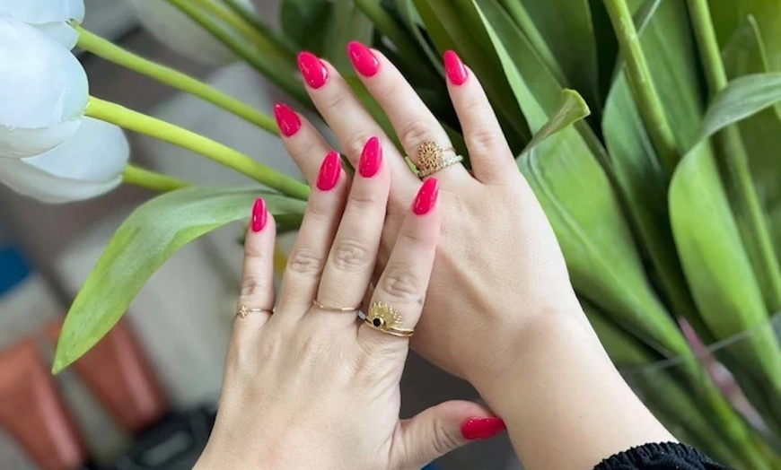 Image 2: Get Shellac Manicure, Luxury Pedicure, Dipping Nail Set, & More