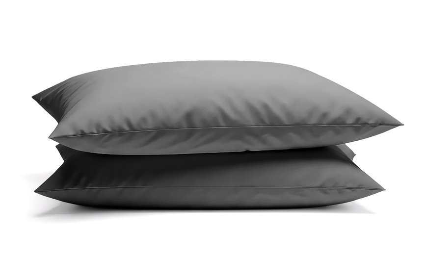 Image 13: Coppia di federe in 100% cotone certificato