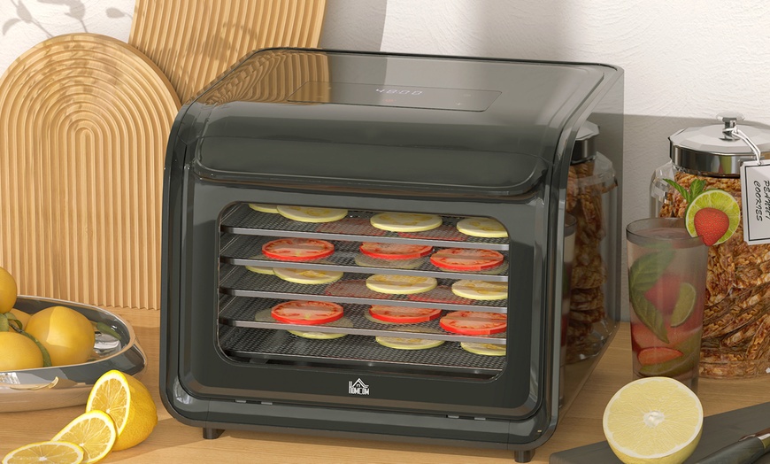 Image 4: HomCom Food Dehydrator with Adjustable Temperature 