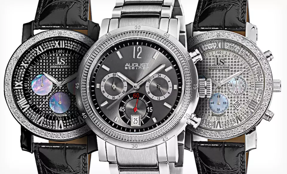 Akribos XXIV, August Steiner, and Joshua & Sons Designer Watches (Up to 88% Off). Free Shipping and Returns. - Primary Image