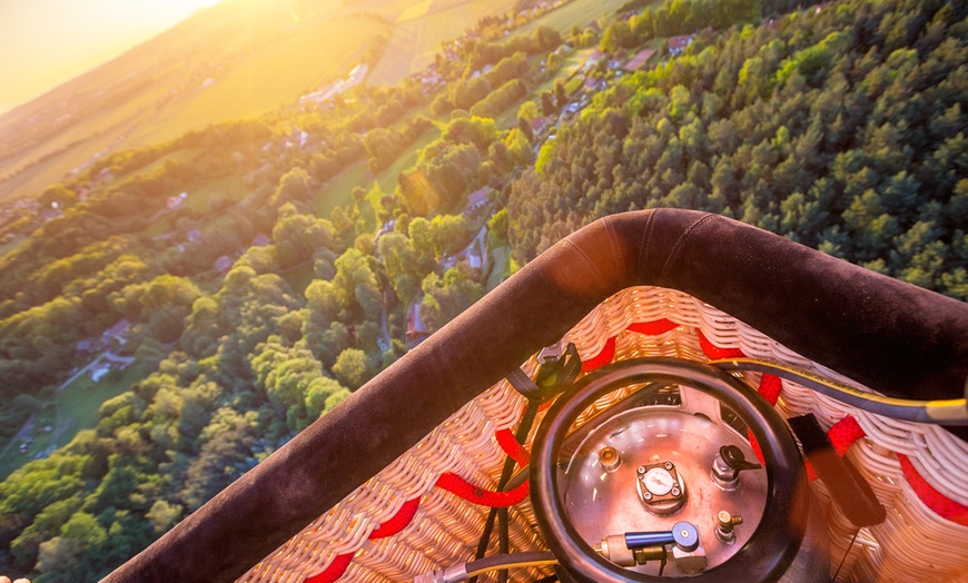 Image 1: Wild Pig Hot Air Balloon Flight with Champagne