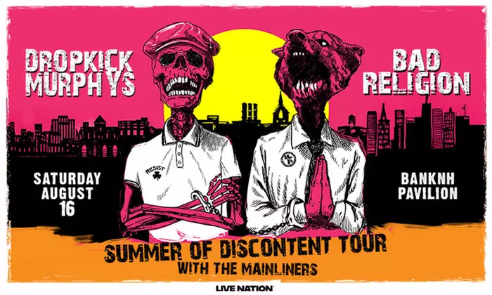 Dropkick Murphys and Bad Religion on August 16 at 7 p.m. - Primary Image