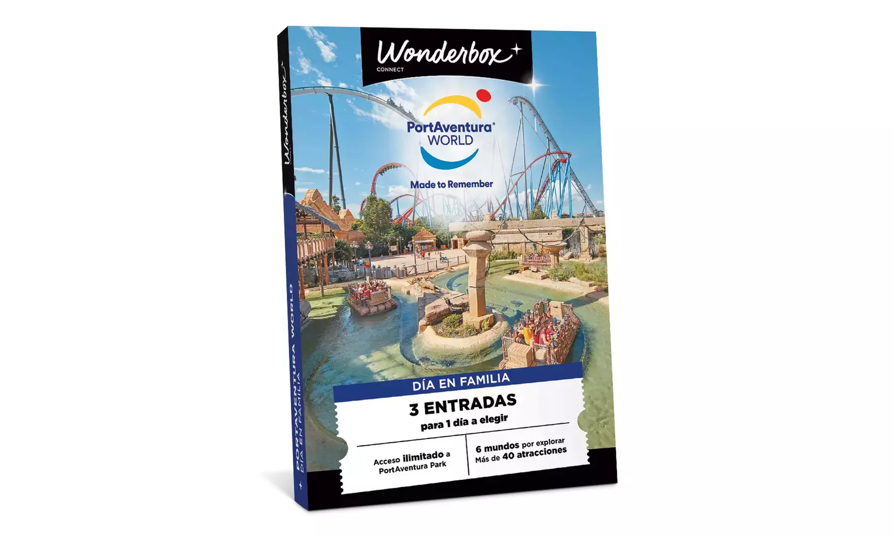 Cofre canjeable por acceso ilimitado a PortAventura con opciones extra
