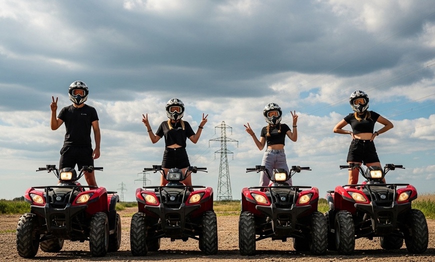 Image 1: Thrilling 60 Minutes Guided ATV Tour for One, Two or Four People 