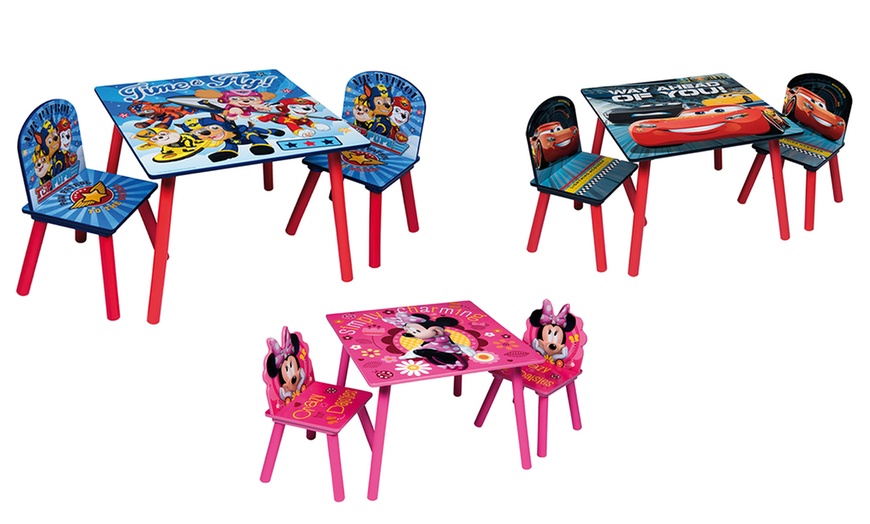 Image 1: Kids' Character Table with Chairs