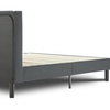 Image 20: Letto imbottito in tessuto con doghe in legno e vano contenitore