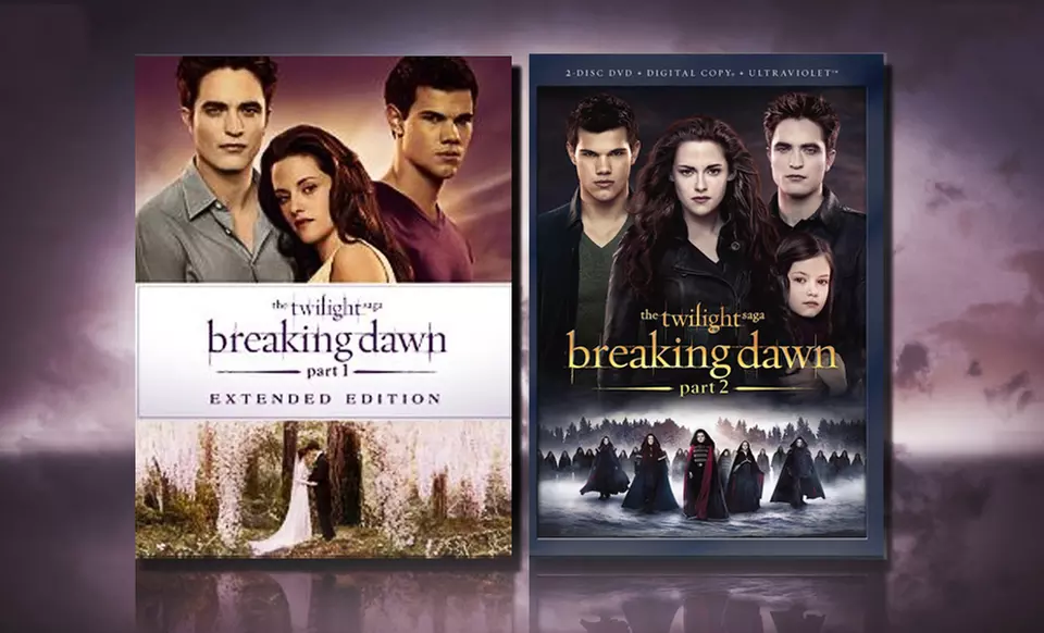 The Twilight Saga: Breaking Dawn Part 1 and 2 DVD Bundle. Free Returns. - Primary Image
