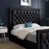 Image 7: DS Living Kingston Upholstered Soft Velvet Bed
