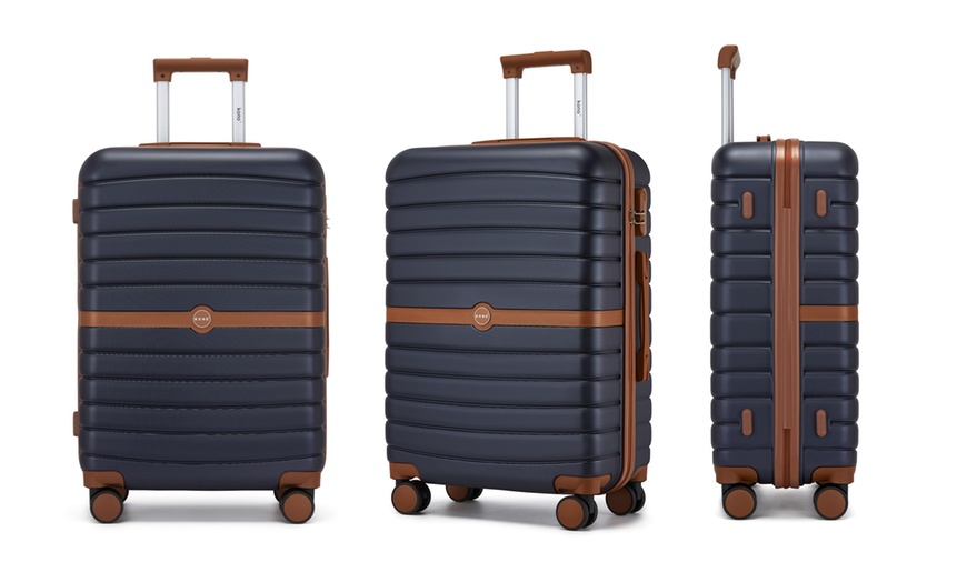 Image 31: Valise ou set 3 valises en ABS et PC avec design rayé Kono