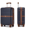 Image 32: Valise ou set 3 valises en ABS et PC avec design rayé Kono