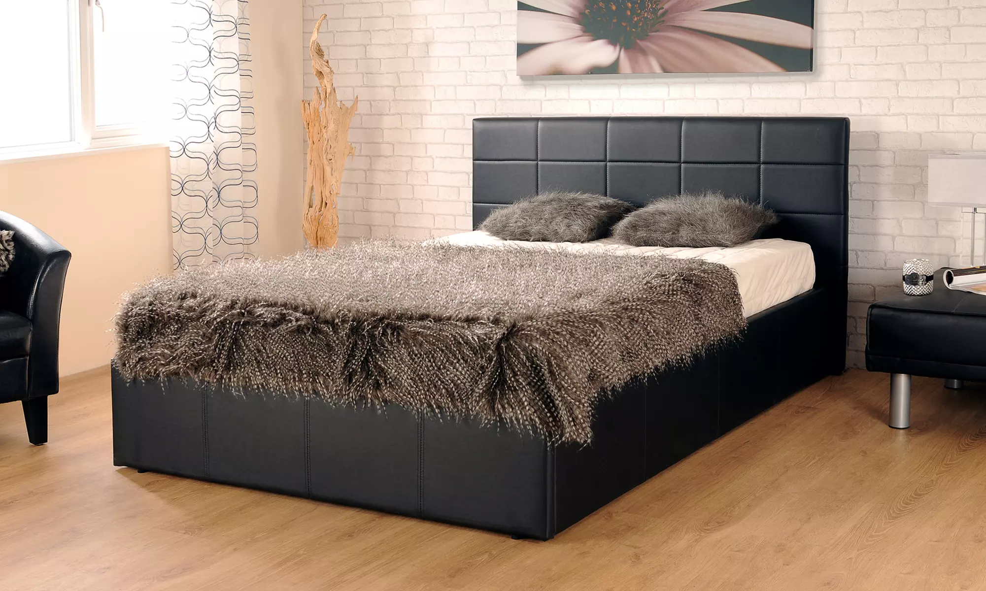 Chantilly Ottoman Bed Frame with Optional Mattress