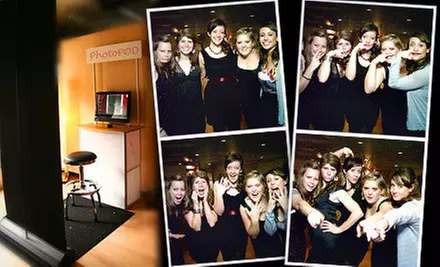 Three-Hour Photo-Booth-Rental Package with Optional 4"x6" Photo Cards from Photoscape (Up to 56% Off) - Primary Image