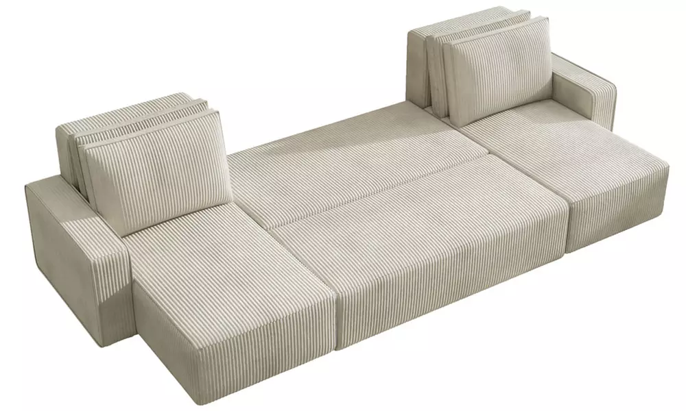 Canapé panoramique convertible Lubec, Kocoon