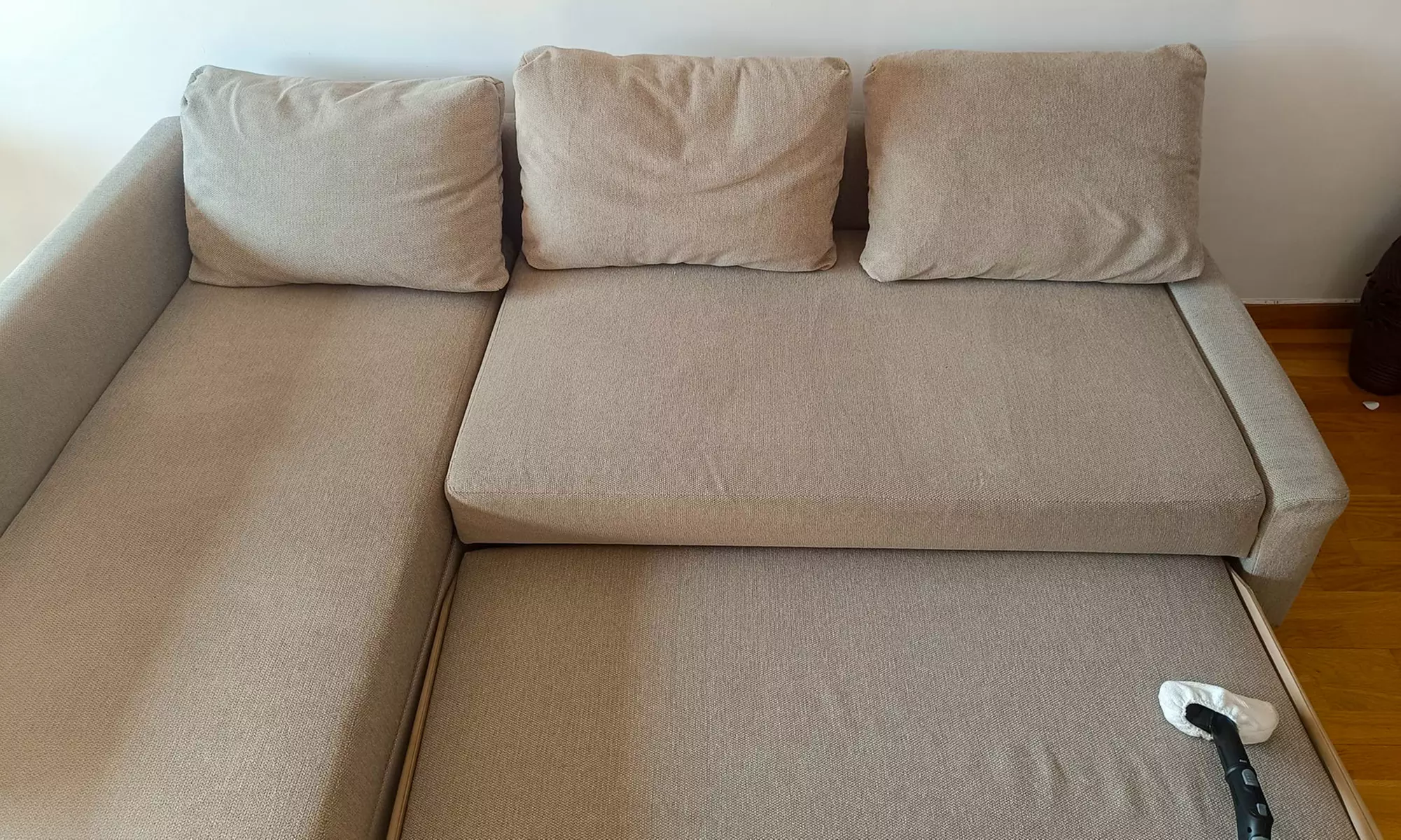 Limpieza sofá 2 o 3 módulos  con chaise longue
