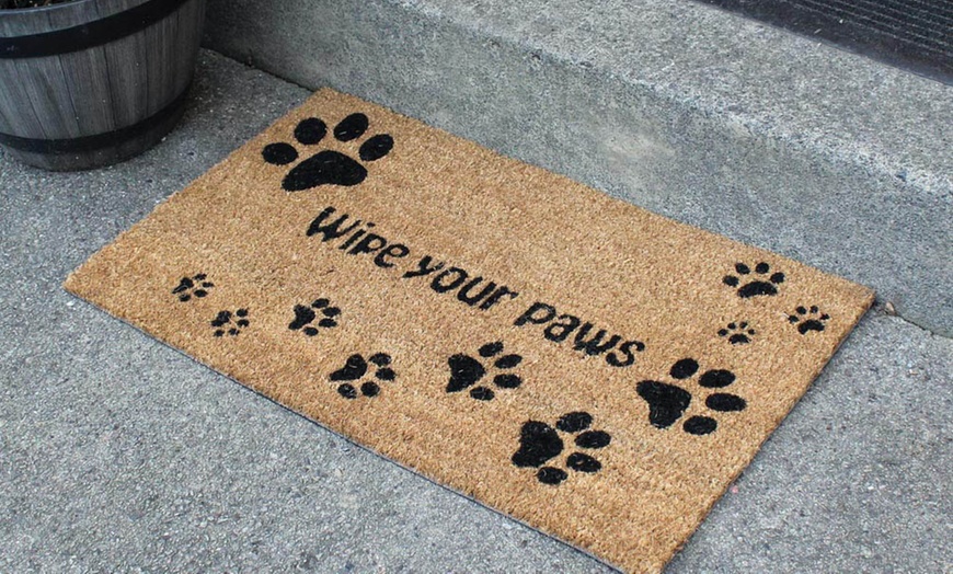 Image 2: Heavy Duty Printed Coir Doormat