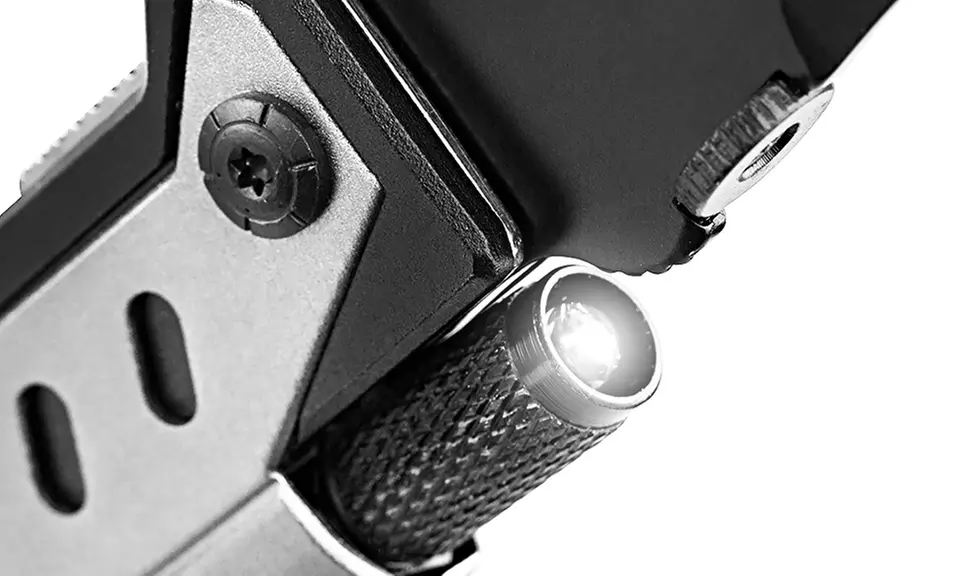 Outdoor Nation 3-in-1 Survival Pocket Folding Knife with LED Light and Fire Starter - Second Medium