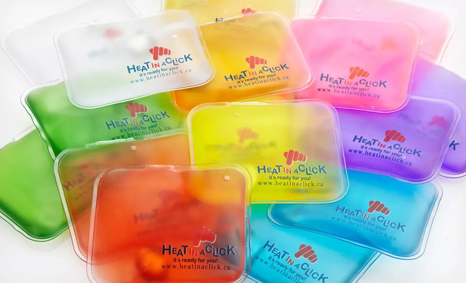 $9.99 for a Two-Pack of Heat in a Click Reusable Hand Warmers ($19.98 List Price). Free Returns. - Primary Image