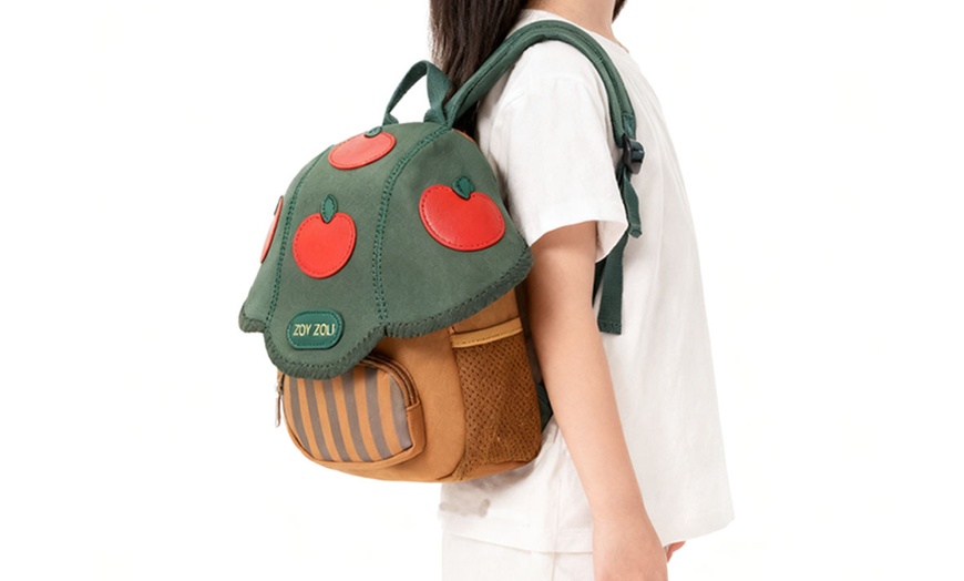 Image 5: Mushroom Design Kids' Backpack with Adjustable Straps