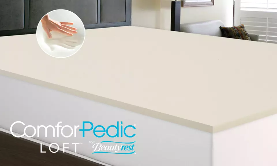 ComforPedic Loft from Beautyrest 1" or 3" Memory Foam Mattress Toppers - Primary Image