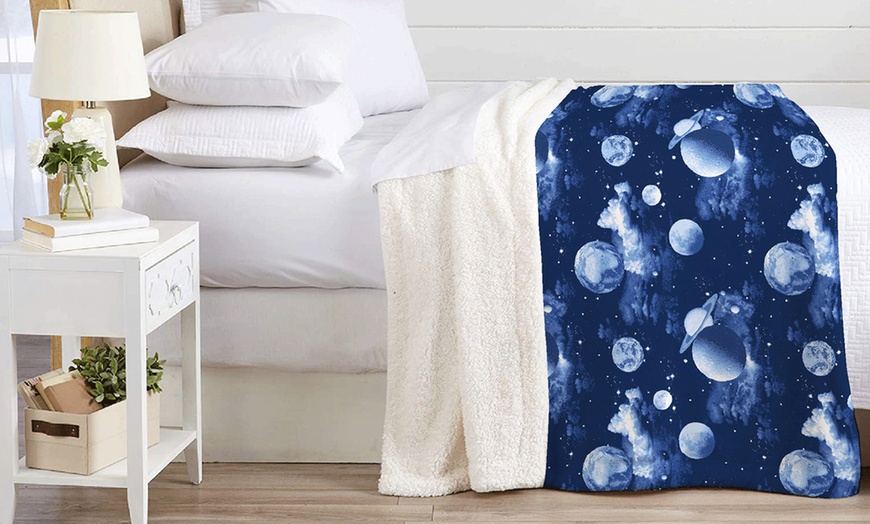 Image 21: Manta Sherpa suave y cálida