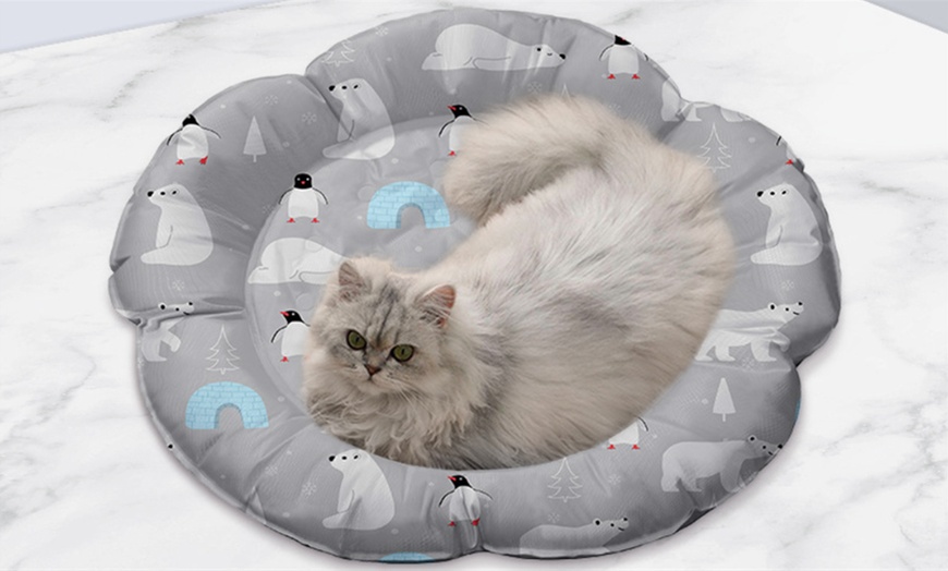 Image 6: Portable Cushioned Pet Cooling Pad 