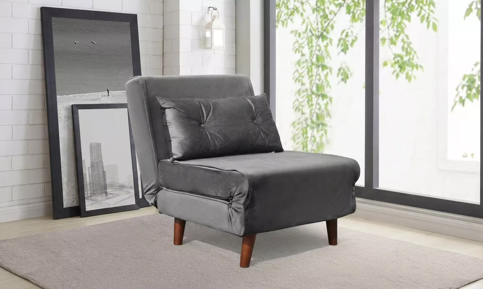 Plush Velvet Rhodes Sofa Beds