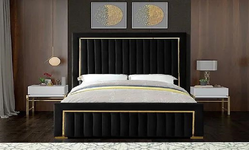 Image 3: Aurum Gold Line Bed Frame