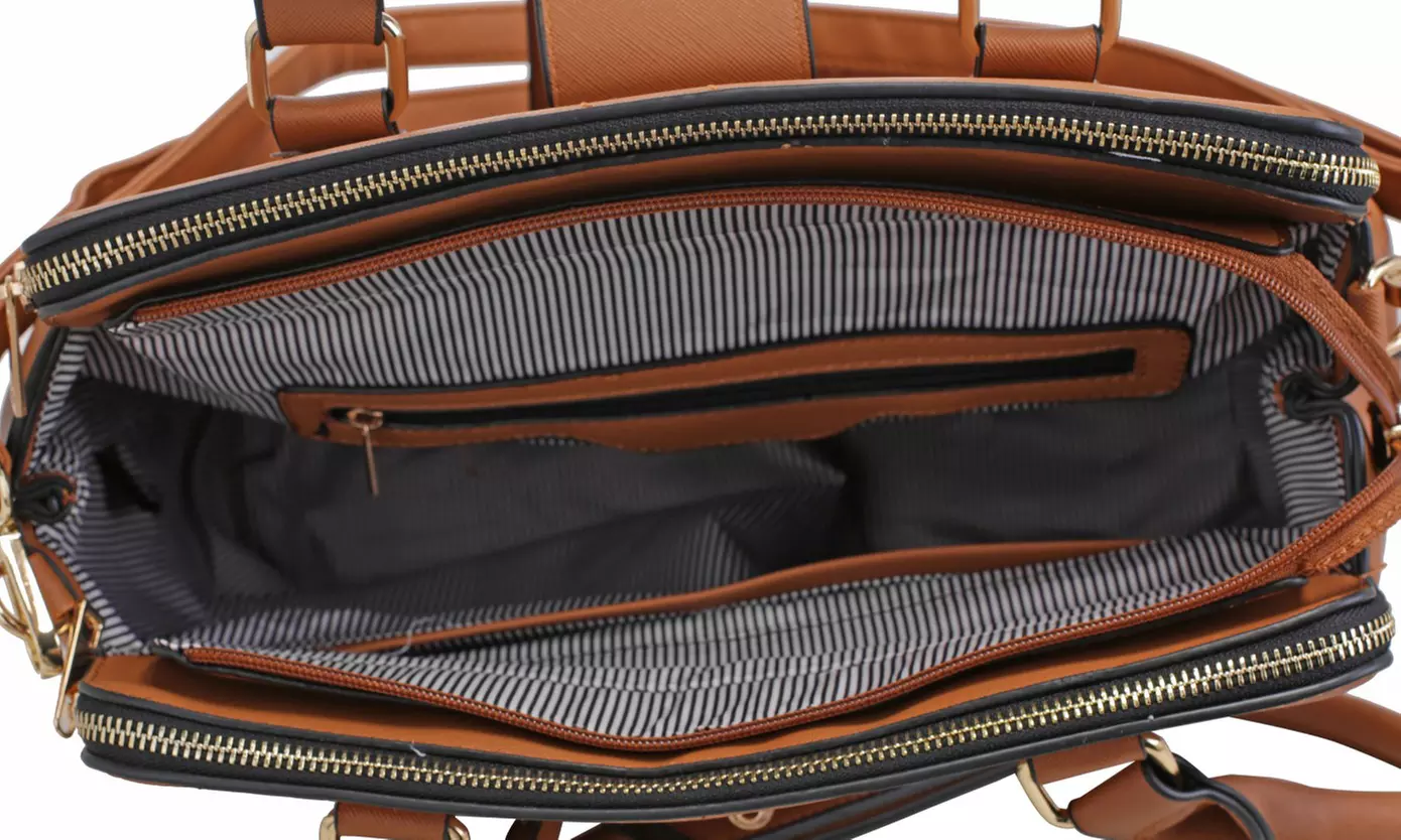 MKII Brooklyn Triple Compartment Satchel with Wristlet - Second Medium