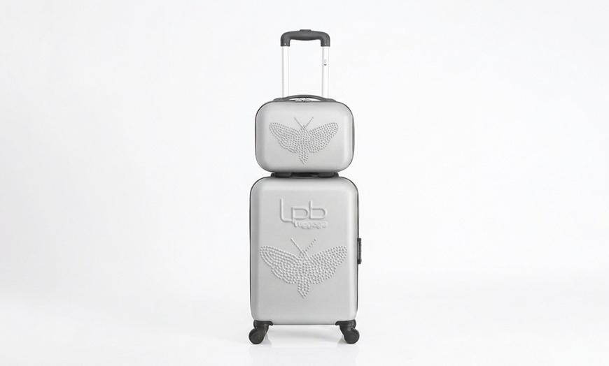 Image 15: Lot de 2 valises "Wave" comprenant une valise cabine et un vanity-case