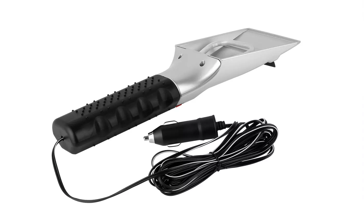 iMounTEK 12V Heated Ice Scraper with Squeegee and 14FT Cable