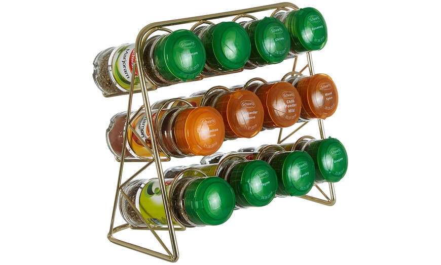 Image 5: Spice Rack with 12 Bottles