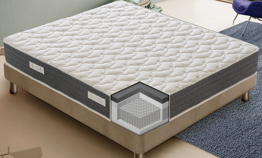 Image 2: Materasso in memory su base a molle indipendenti a 11 zone