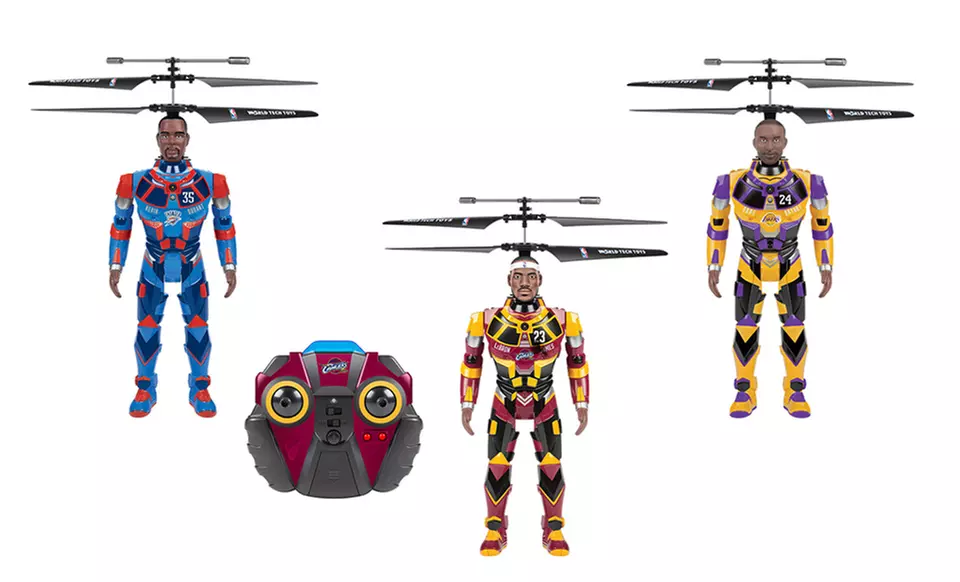 Robojam NBA 3.5-Channel IR Remote-Controlled Flying-Figure Helicopter - Primary Image