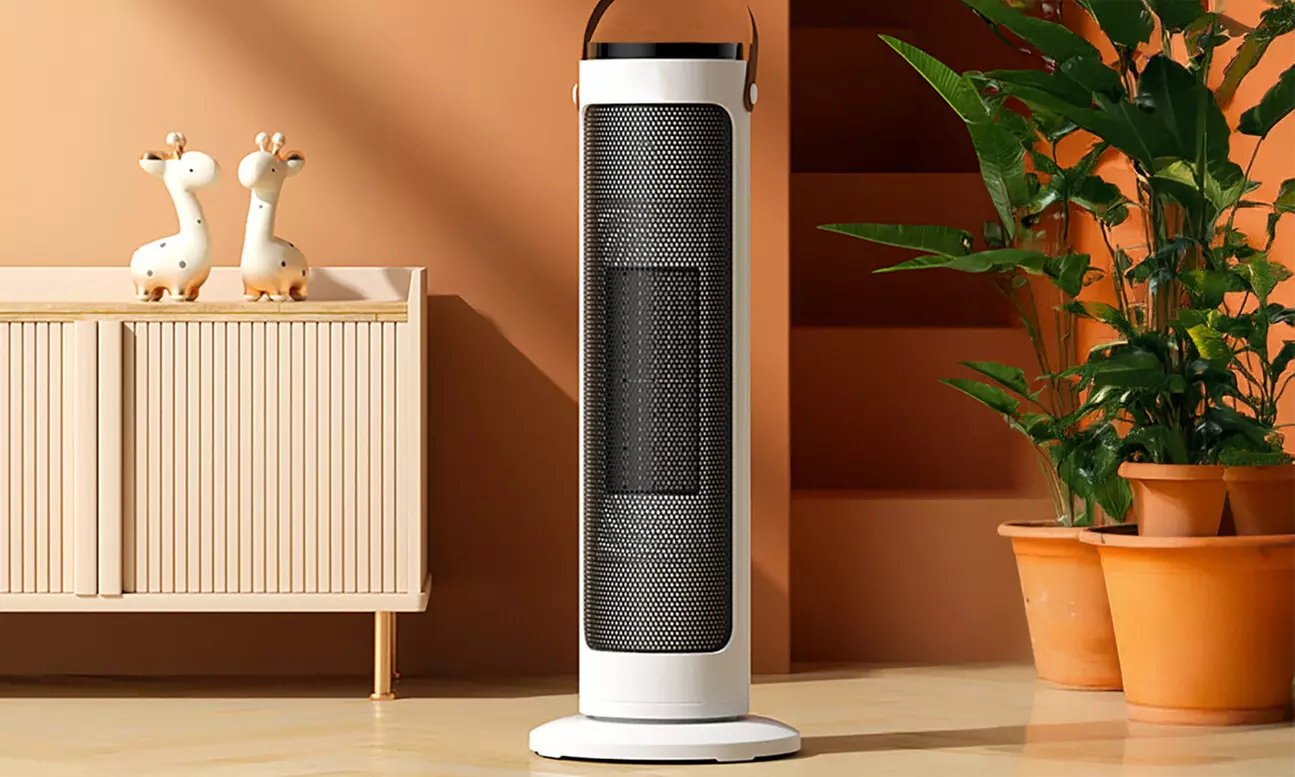 Radiateur soufflant et ventilateur colonne 2-en-1