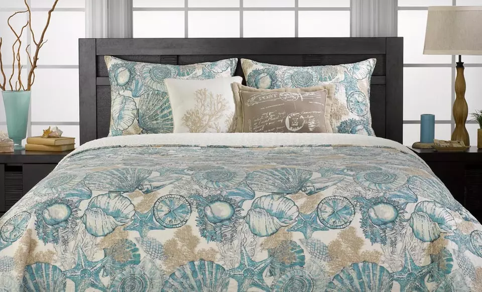 Ivy Hill Home Brushed Ashore Cotton Quilts (Up to 64% Off). 2 Colors Available. Free Shipping and Returns. - Second Medium