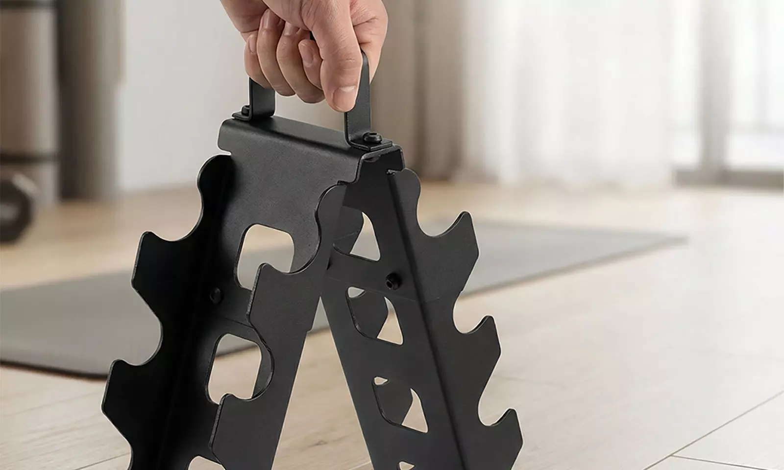 Centra A-Frame Dumbbell Storage Rack Stand