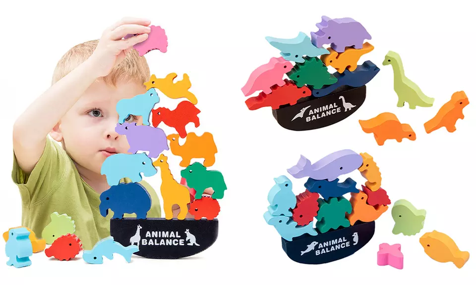 1x, 2x oder 3x Holz-Stapelspielzeug im Modell nach Wahl, inkl. Versand - Primary Image