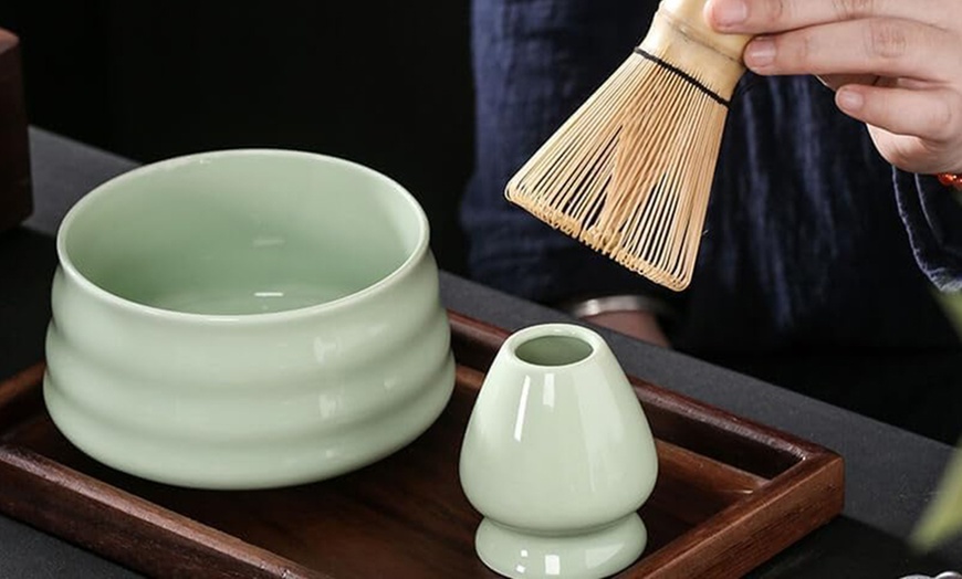 Image 7: Four-Piece Traditional Japanese Matcha Tea Set