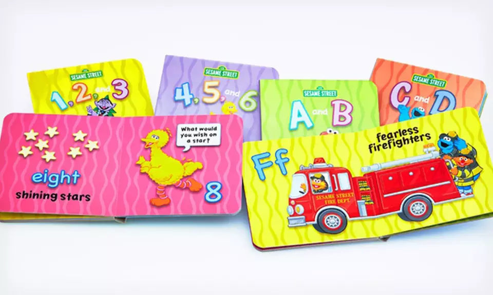 Sesame Street ABCs and 123s 16-Book Bus - Second Medium