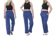 Plain and Seam Front Wide Leg Trousers - Image 3